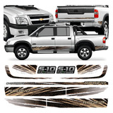 Kit Adesivo Faixa Lateral S10 S 10 Rodeio 2011 Flex Power