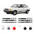 Kit Adesivo Faixa Lateral Vw Gol Quadrado 84 A 95