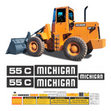 Kit Adesivo Faixa Pa Carregadeira Michigan Clark 55c