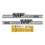 Kit Adesivo Faixa Trator Massey Ferguson Mf 265 Etiquetas