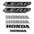 Kit Adesivo Faixas Moto Scooter Honda Lead 110 2010 Bege