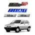 Kit Adesivo Fiat Uno Mille Ep 1.0 I.e Emblemas Resinados
