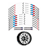 Kit Adesivo Friso Refletivo Roda Moto Bmw S1000r Ca12182 Cor Branco
