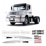Kit Adesivo Genérico Caminhão Mercedes Ls 1634 Cinza