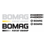 Kit Adesivo Gráfico Rolo Compactador Bomag Bw 25 Rh 25rh Mk
