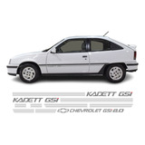 Kit Adesivo Jogo Completo Kadett Branco Gsi Em Prata
