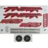 Kit Adesivo Jogo De Faixas Yamaha Fazer 250 2008 Vermelha