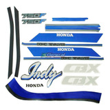 Kit Adesivo Jogo Faixas Moto Honda Cbx 750 1990 Grafite Indy