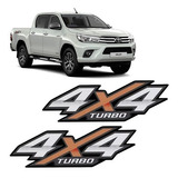 Kit Adesivo Lateral 4x4 Hilux Turbo