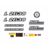 Kit Adesivo Mercedes Benz L 2638 Top Emblema Resinado 18088 Cor Não Se Aplica