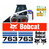 Kit Adesivo Mini Carregadeira Compatível Com Bobcat 763 Cor Kit Adesivo Mini Carregadeira Bobcat 763