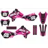 Kit Adesivo Moto Cross Trilha Compatível Suzuki Drz 400 Cor Drz 400 Preto E Rosa