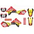 Kit Adesivo Moto Cross Trilha Para Suzuki Drz 400 19693 Cor Makita Vermelho/amarelo