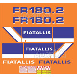 Kit Adesivo Pá Carregadeira Compatível Com Fiatallis Fr180 2 Cor Adesivo Emblema Gráfico Fr 180n