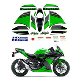 Kit Adesivo Para Kawasaki Ninja 300 Edicao Especial 16103 Cor Verde