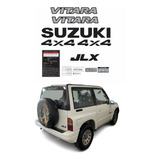 Kit Adesivo Para Suzuki 4x4 Vitara Jlx + Etiquetas 17929 Cor Preto