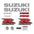 Kit Adesivo Personalizado Suzuki Gsxr 750 Prata E Vermelho