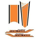 Kit Adesivo Protetor Compatível Com Factor 125 2012 Laranja