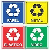 Kit Adesivo Reciclagem Coleta Seletiva Reciclável