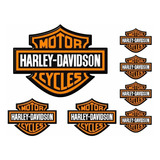 Kit Adesivo Refletivo Logo Capacete Harley
