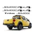 Kit Adesivo Resinado Mitsubishi L200 Savana 4x4 2015 Rs39 Cor Preto