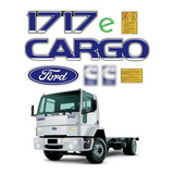 Kit Adesivo Resinado Para Ford Cargo 1717e Cor Azul