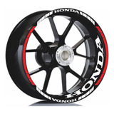 Kit Adesivo Roda Moto Honda Friso Refletivo Aro 17