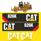 Kit Adesivo Rolo Compactador Caterpillar 826 k