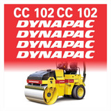 Kit Adesivo Rolo Compactador Compatível Dynapac Cc102
