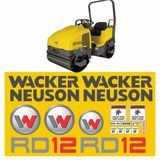 Kit Adesivo Rolo Compactador Wacker Neuson Rd12 etiqueta Mk