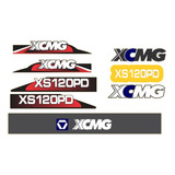 Kit Adesivo Rolo Compactador Xcmg Xs120pd Etiquetas Mk