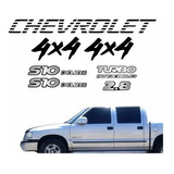 Kit Adesivo S10 4x4 2000 Preto Turbo Intercooler