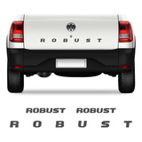 Kit Adesivo Saveiro Robust Tampa Traseira Lateral Grafite