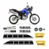 Kit Adesivo Tenere 250 2012/2013 Moto Yamaha Emblemas Tanque Cor Preto
