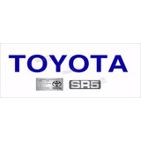 Kit Adesivo Toyota Hilux Tampa Traseira Sr5 Azul Kit06