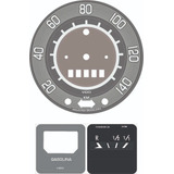 Kit Adesivo Velocímetro Relógio Combustível Fusca 70a76