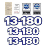 Kit Adesivo Volkswagen 13 180 Emblema Mwm Caminhão Cmk42
