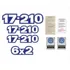 Kit Adesivo Volkswagen 17-210 6x2 Emblema Mwm Caminhão Cmk79