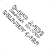 Kit Adesivos 8 150 Delivery Emblemas Caminhão Volkswagen