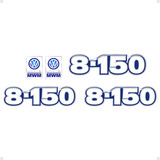 Kit Adesivos 8 150 Emblemas Caminhão Mwm Volkswagen Resinado