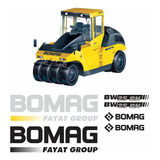 Kit Adesivos Bomag Bw 25 Rh 25rh Rolo Compactador Mk