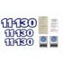 Kit Adesivos Caminhão Volks Mwm Cummins Resinado + Etiquetas