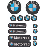 Kit Adesivos Capacete Moto Bmw Motorrad Refletivo