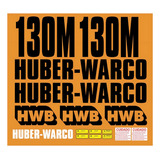 Kit Adesivos Compatível Com Motoniveladora Huber Warco 130m Cor Adesivo Motoniveladora 130m