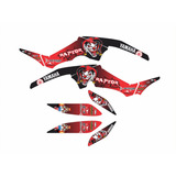 Kit Adesivos Compatível Com Yamaha Raptor 350 0 20mm Yh025lm