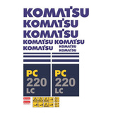 Kit Adesivos Compativel Escavadeira Komatsu Pc220