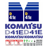 Kit Adesivos Compatível Trator Komatsu D41