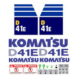 Kit Adesivos Compatível Trator Komatsu D41