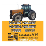 Kit Adesivos Compatível Trator Valtra 1680s Turbo Etiquetas Cor Trator Valtra Valmet 1680s