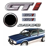 Kit Adesivos E Emblemas Mala E Coluna Gol Gti Até 94